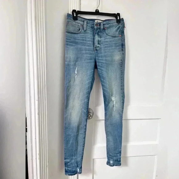 Madewell 9" High-Rise Skinny Jeans:
Destructed-Hem Edition - Picture 1 of 8